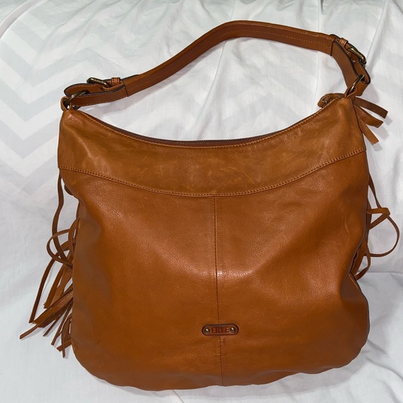 Like new Frye Whiskey Heidi Fringe Hobo slouchy Bag - Picture 4 of 15